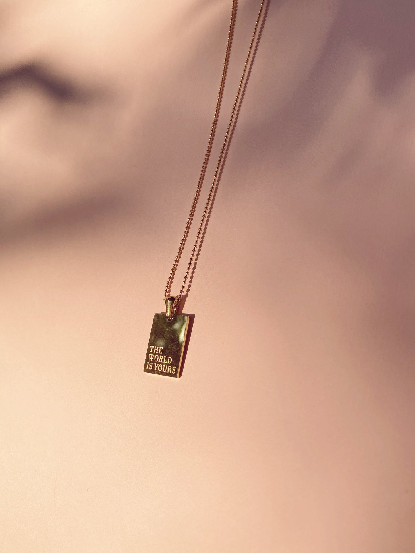 THE WORLD IS YOURS NECKLACE