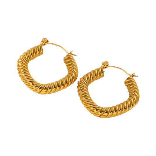 Knot Hoop Earrings